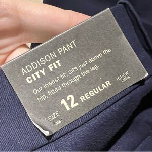 NWT Navy Addison Pant J. Crew Factory